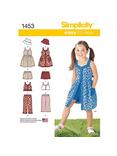 Simplicity Children's Summer Dress Sewing Pattern, 1453