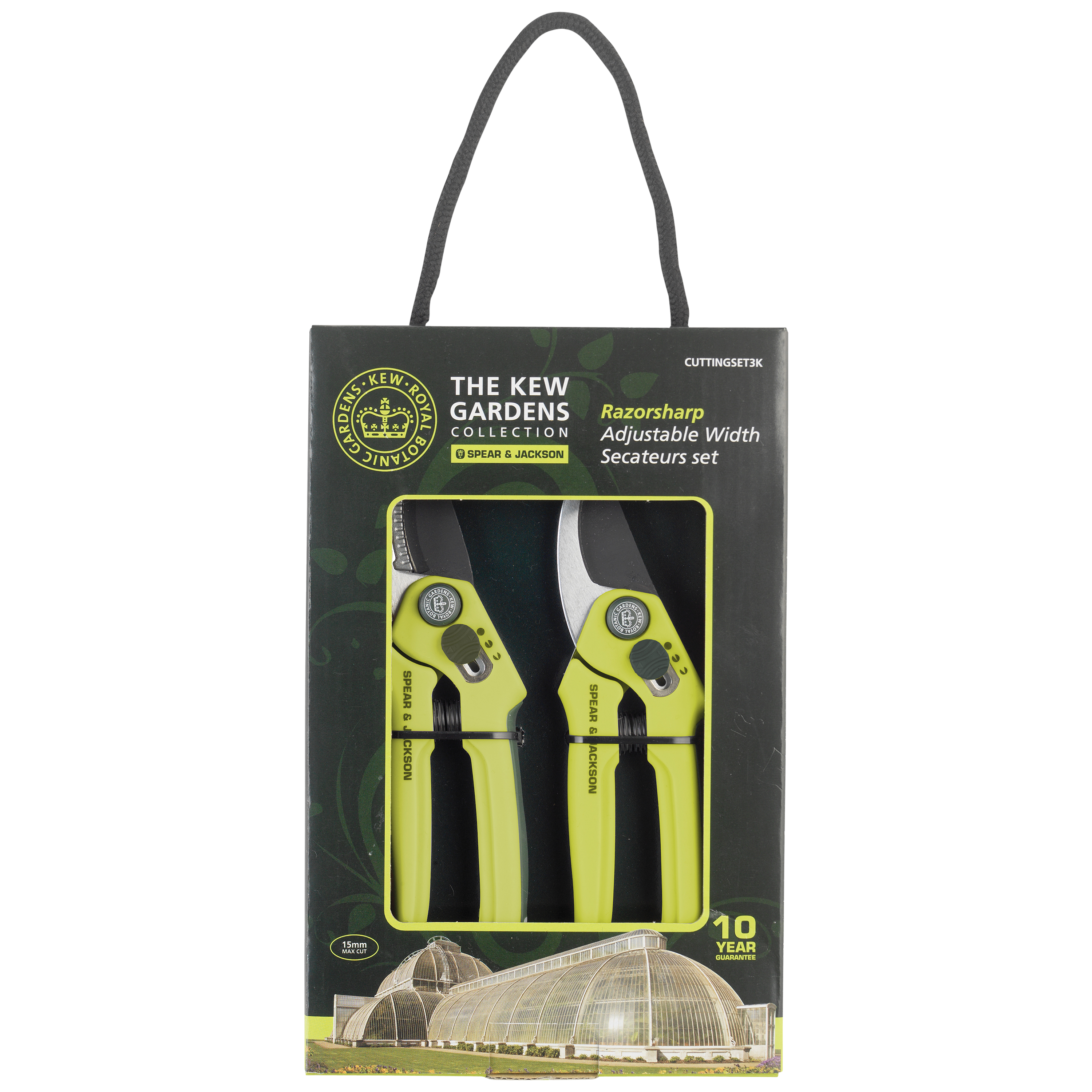 Royal Botanic Gardens, Kew by Spear & Jackson Adjustable Secateurs, Set of 2