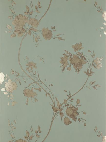 Colefax and Fowler Darcy Wallpaper, Aqua 07957/01