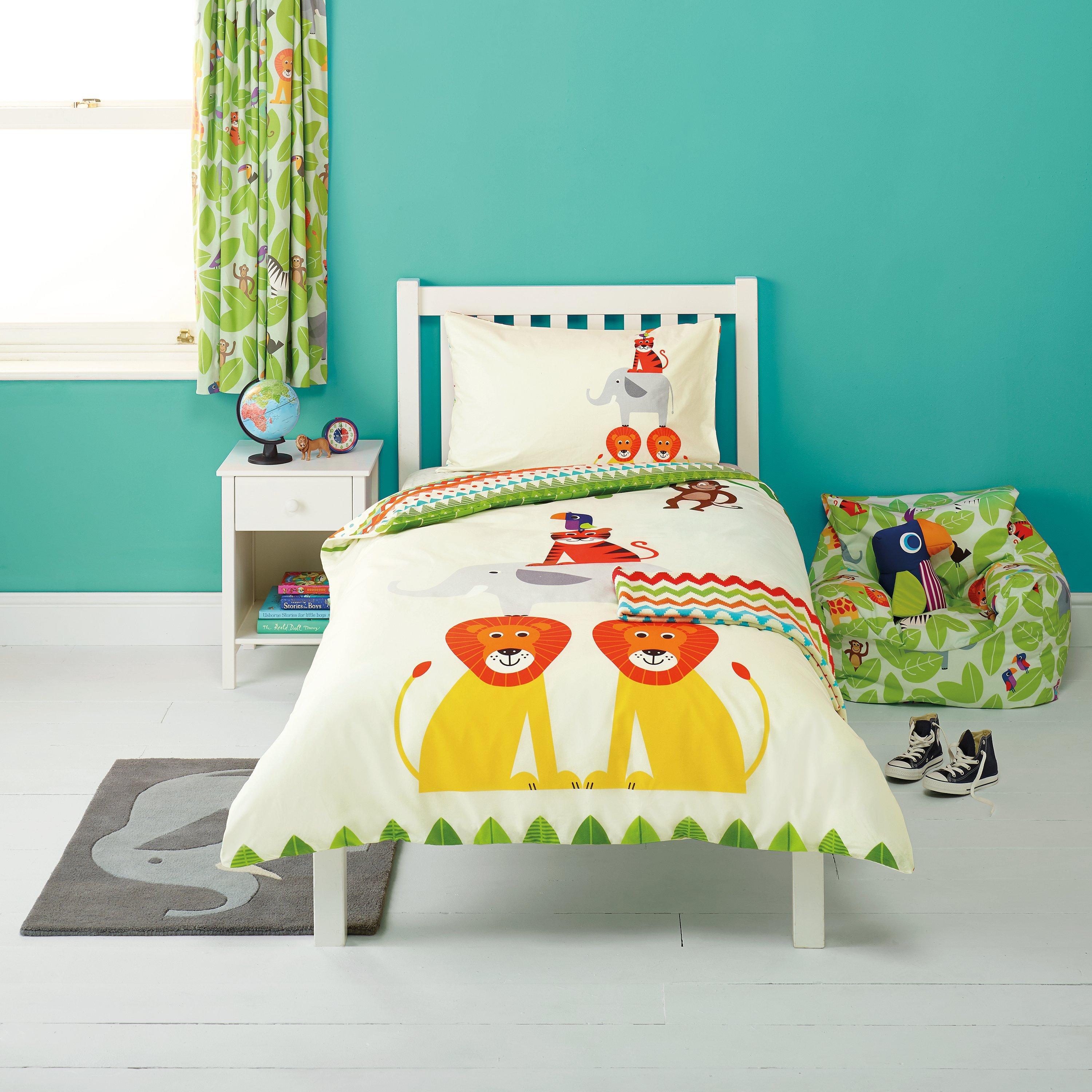 little home at John Lewis Animal Fun Duvet Cover and Pillowcase Set