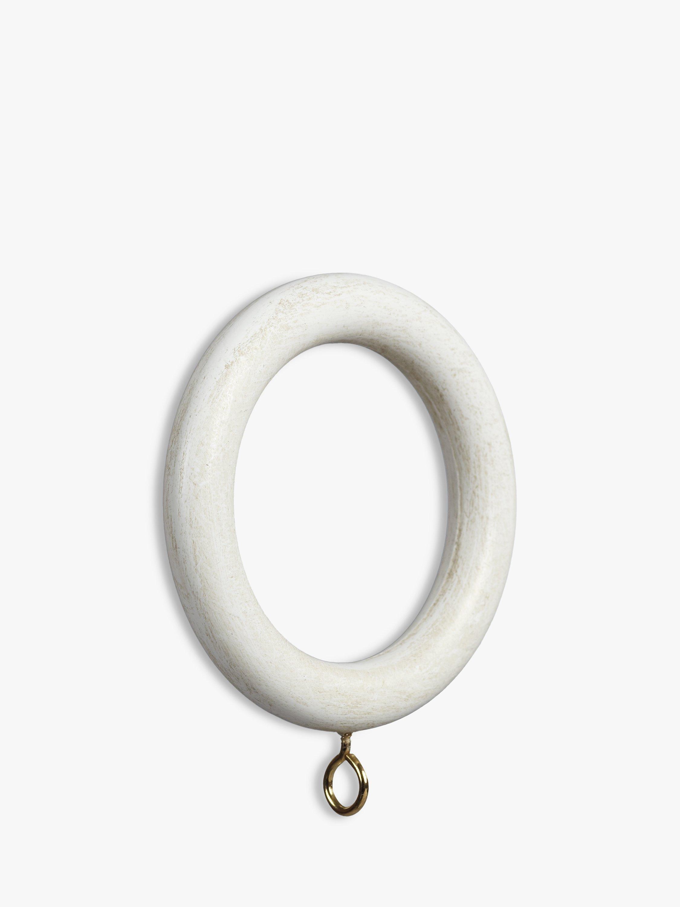 John Lewis Maison Curtain Rings, 35mm, Set of 6, White