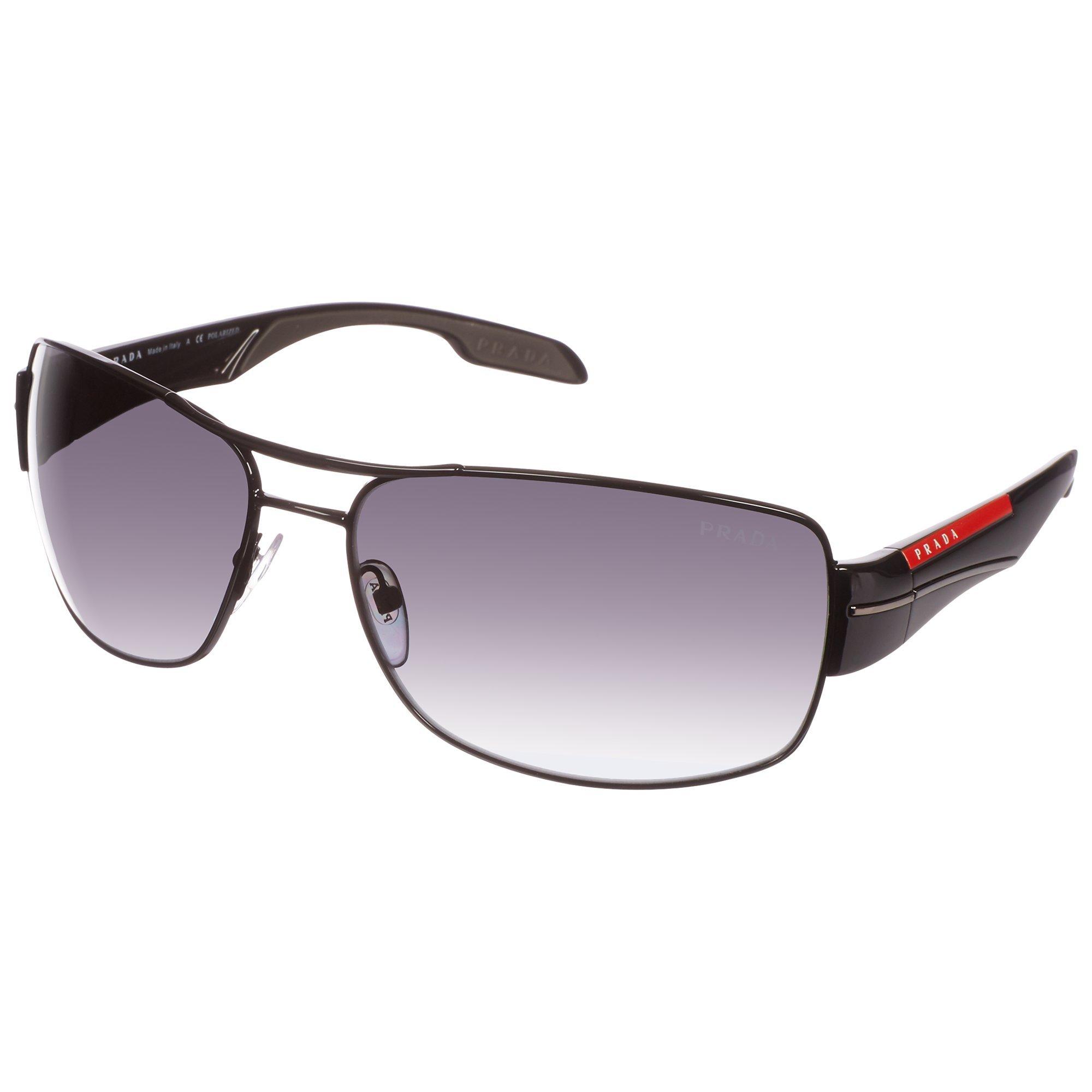 Product image 1 of 2, which shows Prada Linea Rossa PS53NS Sport Polarised Sunglasses, Black