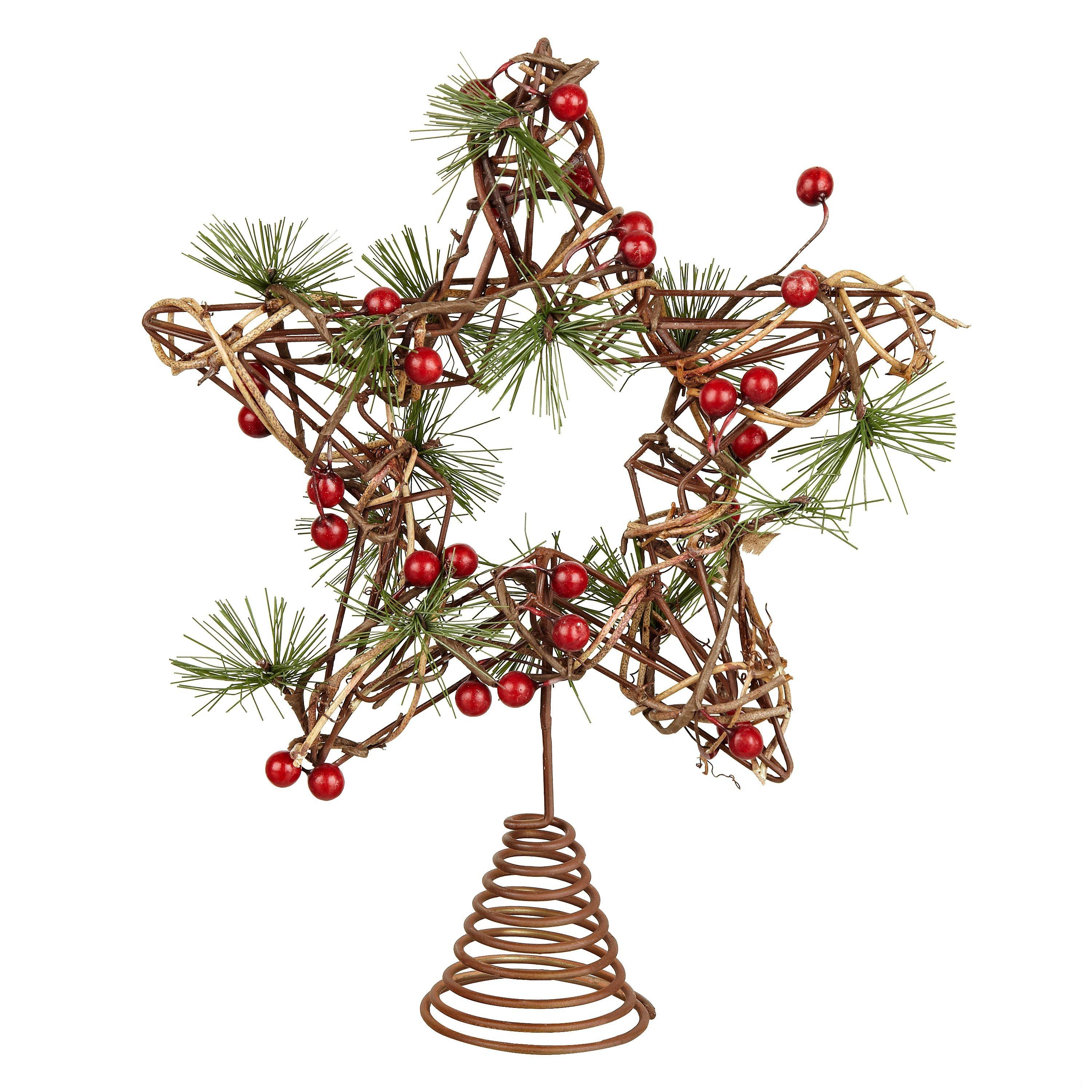 John Lewis Rattan Star Tree Topper