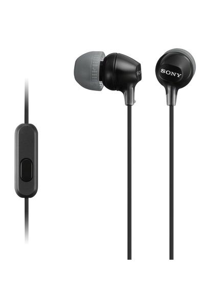 Sony MDR-EX15AP In-Ear Headphones with Mic/Remote, Black
