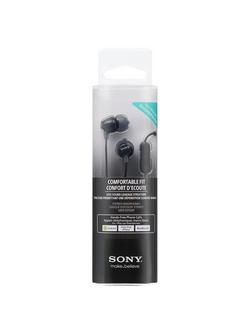 Sony MDR-EX15AP In-Ear Headphones with Mic/Remote - view 2, Black
