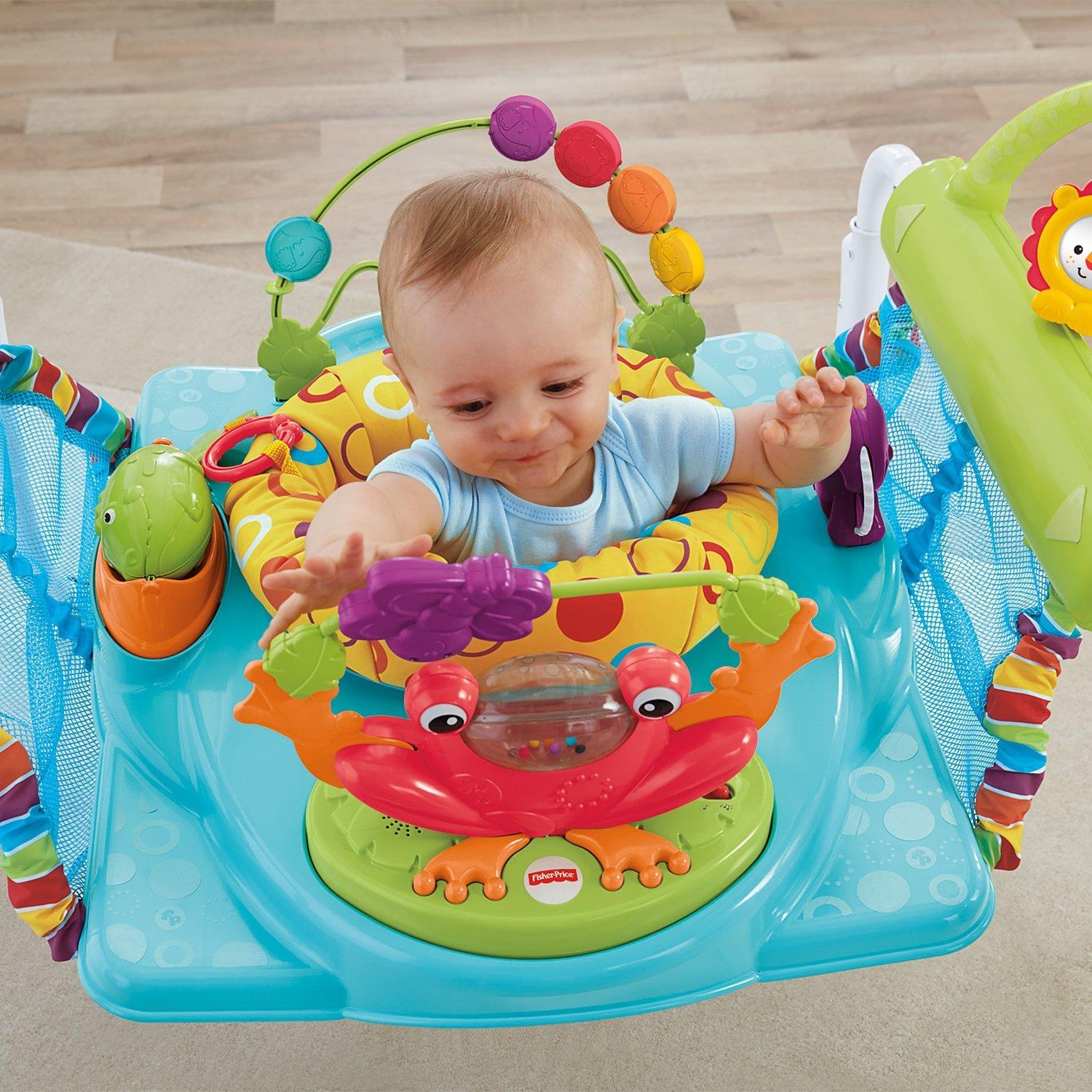 Fisher Price Step N Play Jumperoo Baby Walker with Two Toys