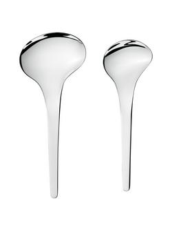 Georg Jensen Bloom Serving Spoons, Set of 2, Silver