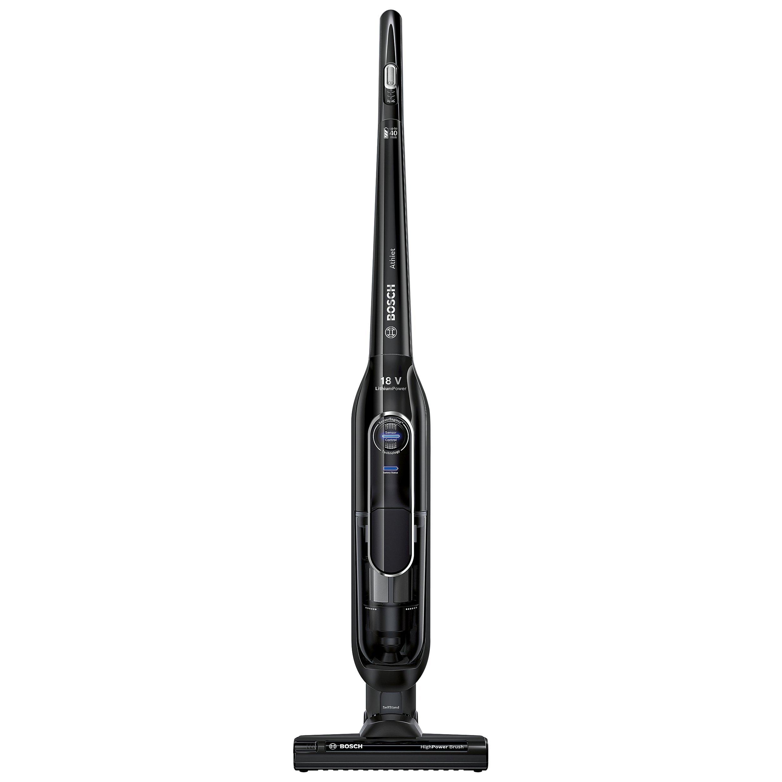 Bosch BCH61840GB Athlet Cordless Upright Vacuum Cleaner, Black