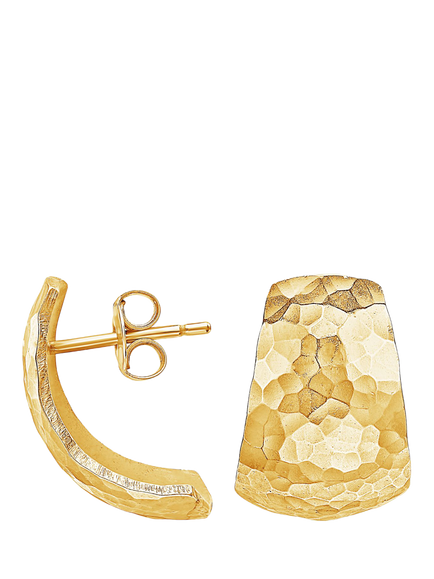 Dower & Hall Chunky Half Hoop Earrings, Gold