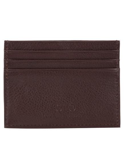 Polo Ralph Lauren Pebble Leather Card Holder, Brown