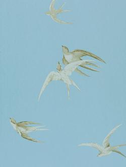 Sanderson Swallows Wallpaper, Wedgwood, Dviwsw103