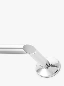 Robert Welch Oblique Single Towel Rail - view 2, Silver