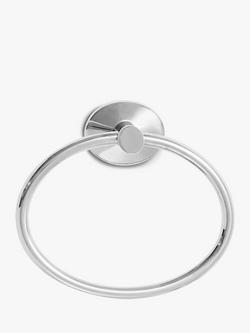 Robert Welch Oblique Towel Ring, Silver