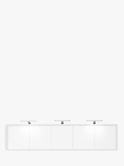 John Lewis Elstra Wardrobe External LED Lights, Set of 3, Clear