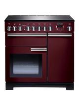 Rangemaster Professional Deluxe 90 Induction Hob Range Cooker, Cranberry