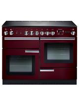 Rangemaster Professional + 110 Electric Range Cooker, Cranberry