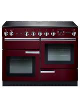 Rangemaster Professional + 110 Induction Hob Range Cooker, Cranberry