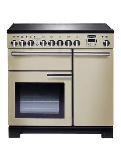 Rangemaster Professional Deluxe 90 Induction Hob Range Cooker, Cream