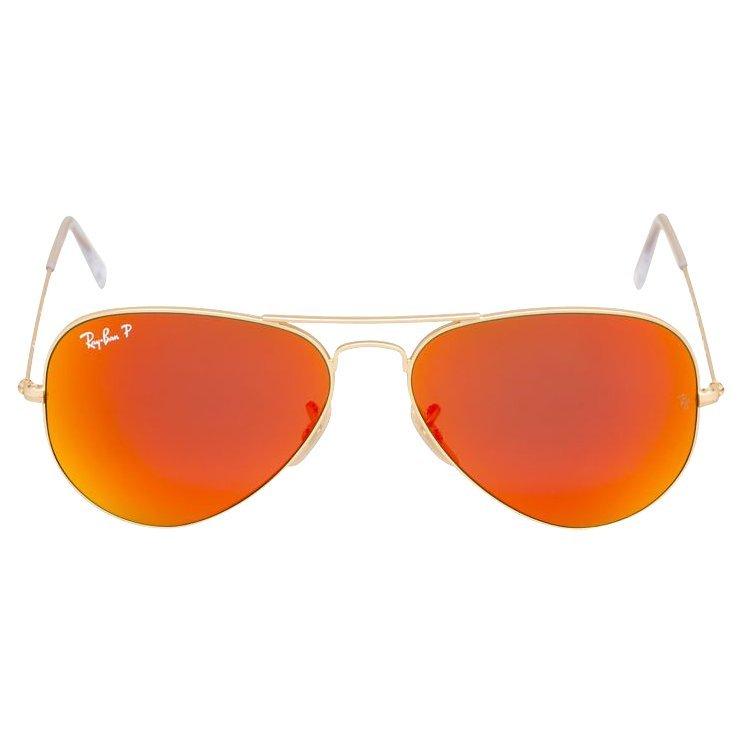 Ray-Ban RB3025 Original Aviator Sunglasses, Orange