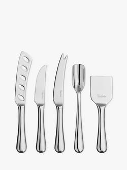 Robert Welch Gourmet Cheese Knife Set in Oak Gift Box, 5 Piece, Stainless Steel