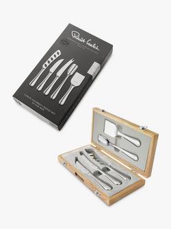 Robert Welch Gourmet Cheese Knife Set in Oak Gift Box, 5 Piece - view 2, Stainless Steel