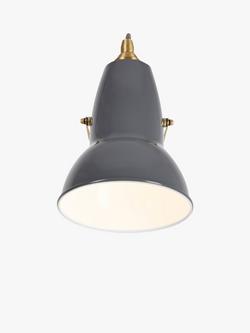 Anglepoise Original 1227 Brass Wall Light, Elephant Grey