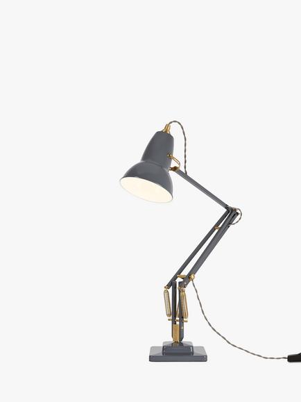 Anglepoise Original 1227 Brass Desk Lamp, Elephant Grey