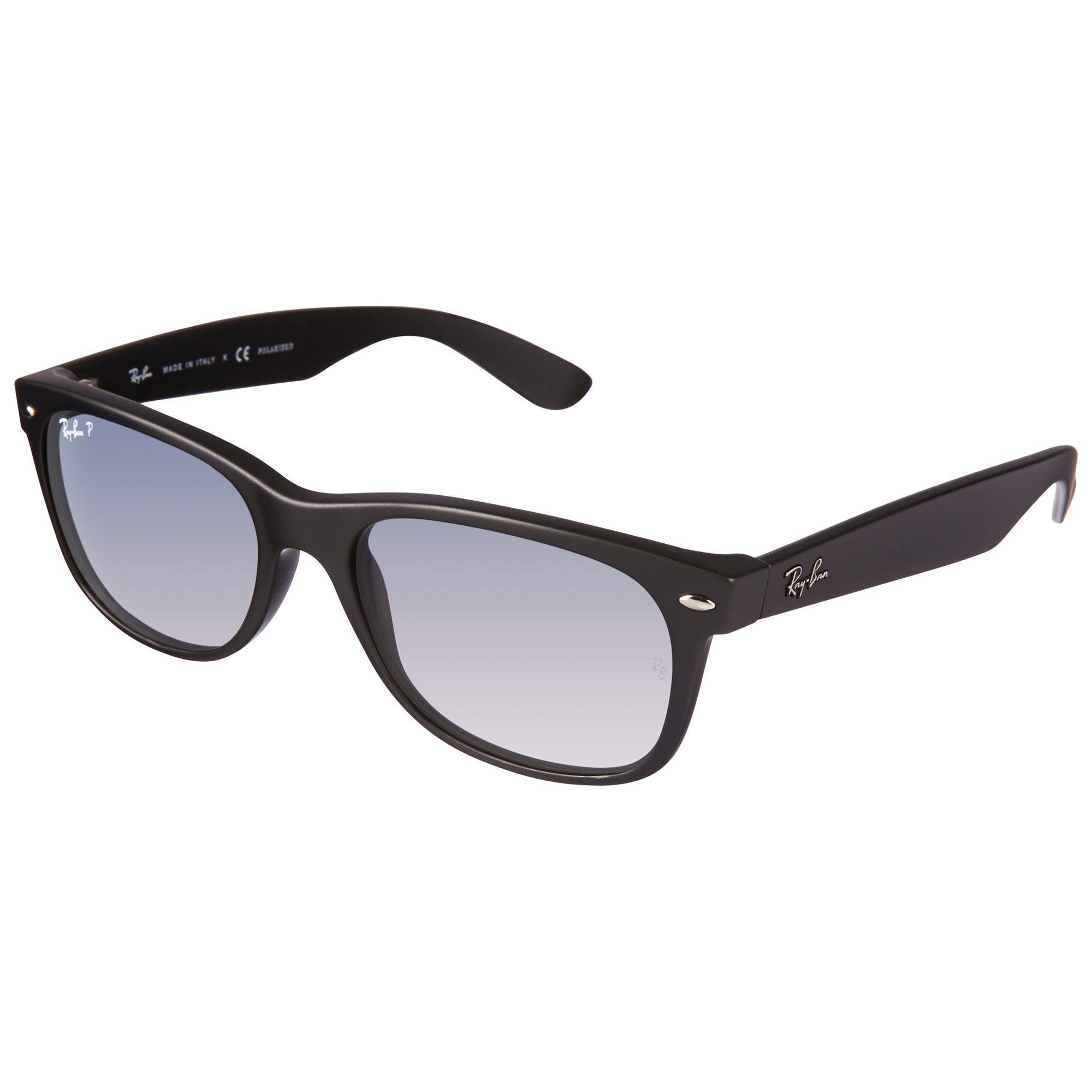 Ray-Ban RB2132 New Wayfarer Polarised Sunglasses, Black