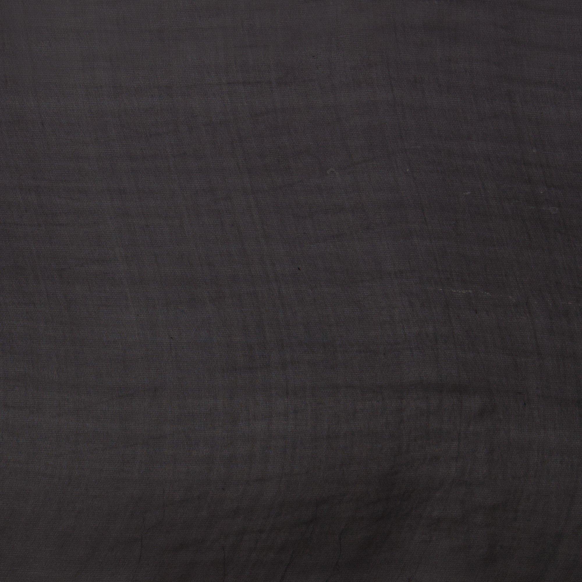 John Louden Smooth Chiffon Silk Fabric, Black