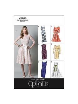 Vogue Women's Dresses Sewing Pattern, 8766, 