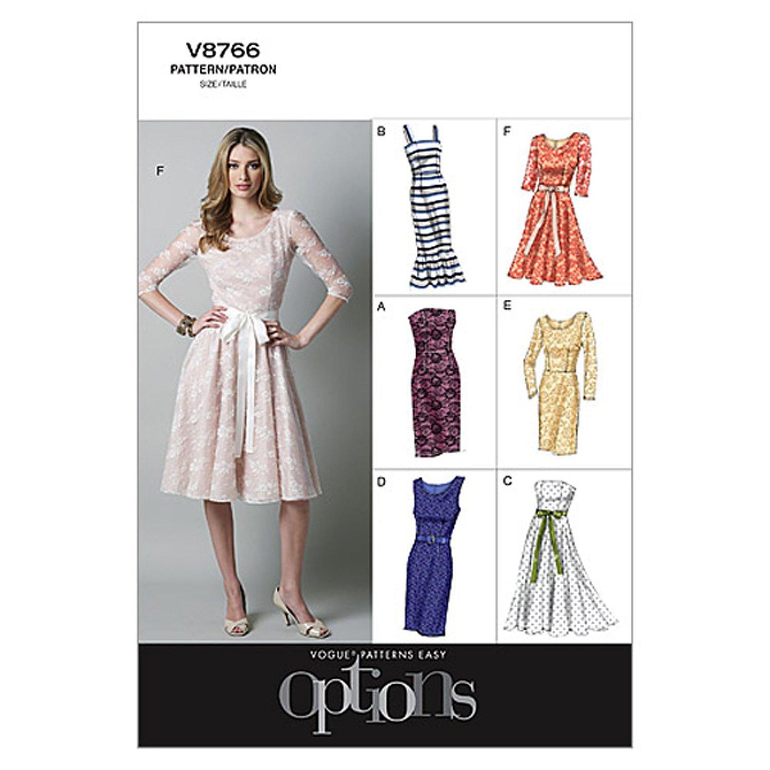 Vogue Women's Dresses Sewing Pattern, 8766