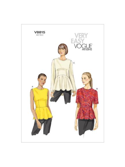 Vogue Women's Top Sewing Pattern, 8815, 