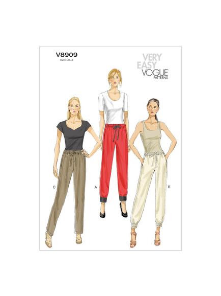 Vogue Women's Trousers Sewing Pattern, 8909, 
