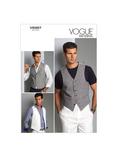 Vogue Men's Vest Sewing Pattern, 8987