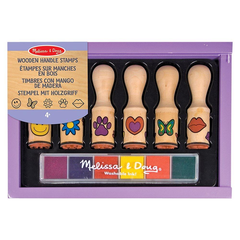 Melissa & Doug Wooden Handle Stamps Set