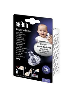Braun LF40 ThermoScan Lens Filters, Pack of 40, 