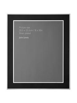 John Lewis Dart Photo Frame, Silver Plated, Silver Plated