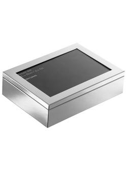 John Lewis Wide Border Photo Frame Box, 4 x 6" (10 x 15cm), Silver Plated, Silver