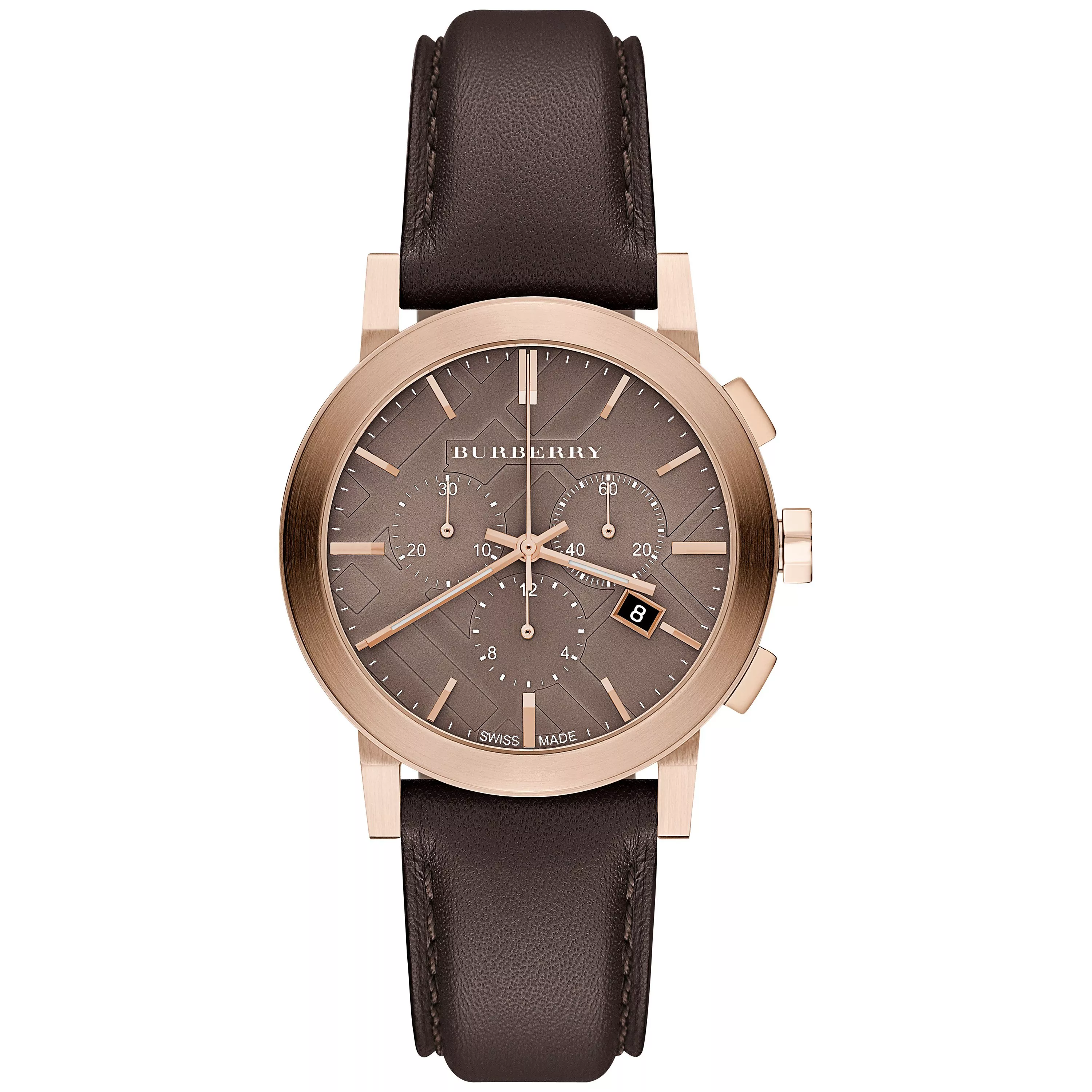 Burberry men's leather watches hotsell