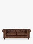 Halo Earle Chesterfield Large 3 Seater Leather Sofa