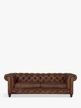 Halo Earle Chesterfield Grand 4 Seater Leather Sofa