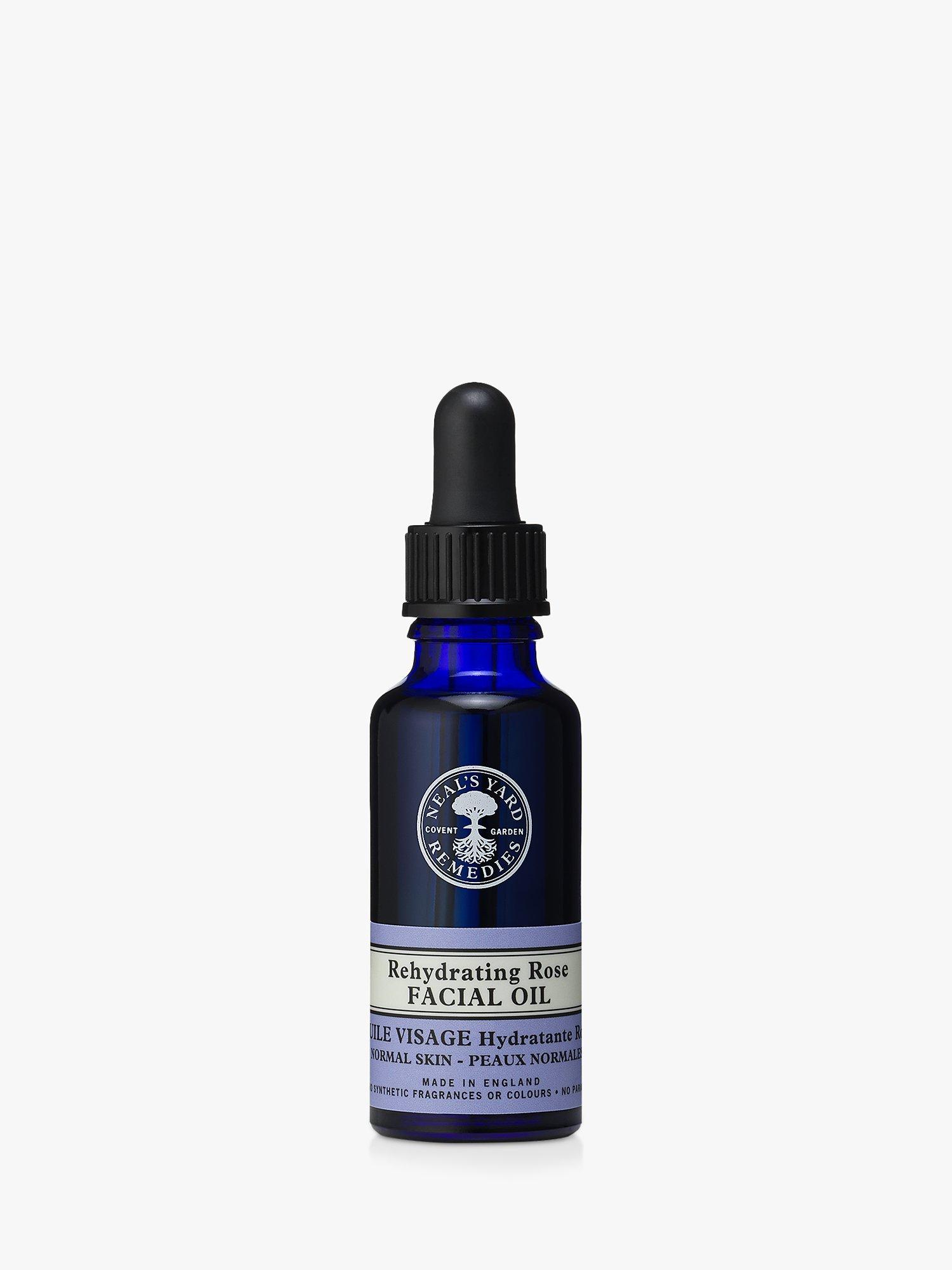 Product image 1 of 5, which shows Neal's Yard Remedies Rehydrating Rose Facial Oil, 30ml
