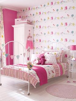 Harlequin What a Hoot Wallpaper - view 2, Pink / Lime, 70515
