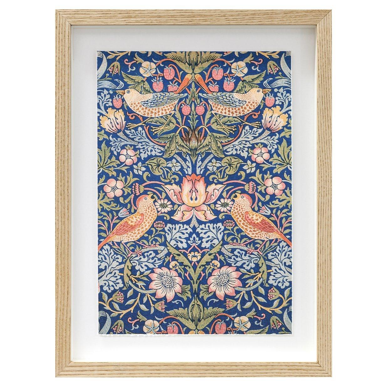 William Morris - Strawberry Thief Framed Print 38 x 28cm
