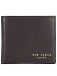 Ted Baker Anthonys Leather Bifold Wallet, Chocolate
