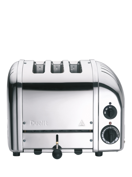 Dualit 3 Slice AWS Classic Toaster, Stainless Steel, Stainless Steel