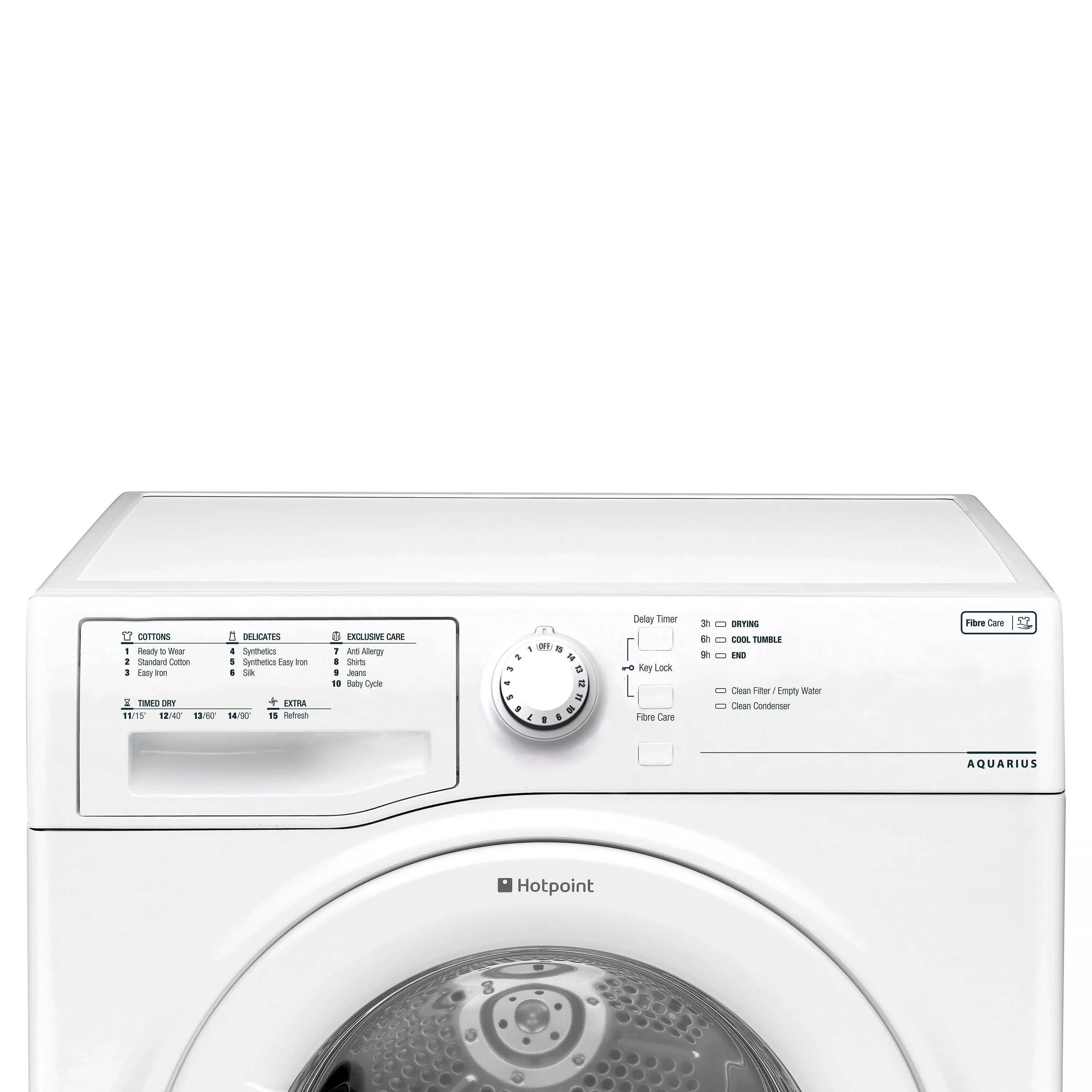 Hotpoint TCFS83BGP Condenser Tumble Dryer, 8kg Load, B Energy Rating, White