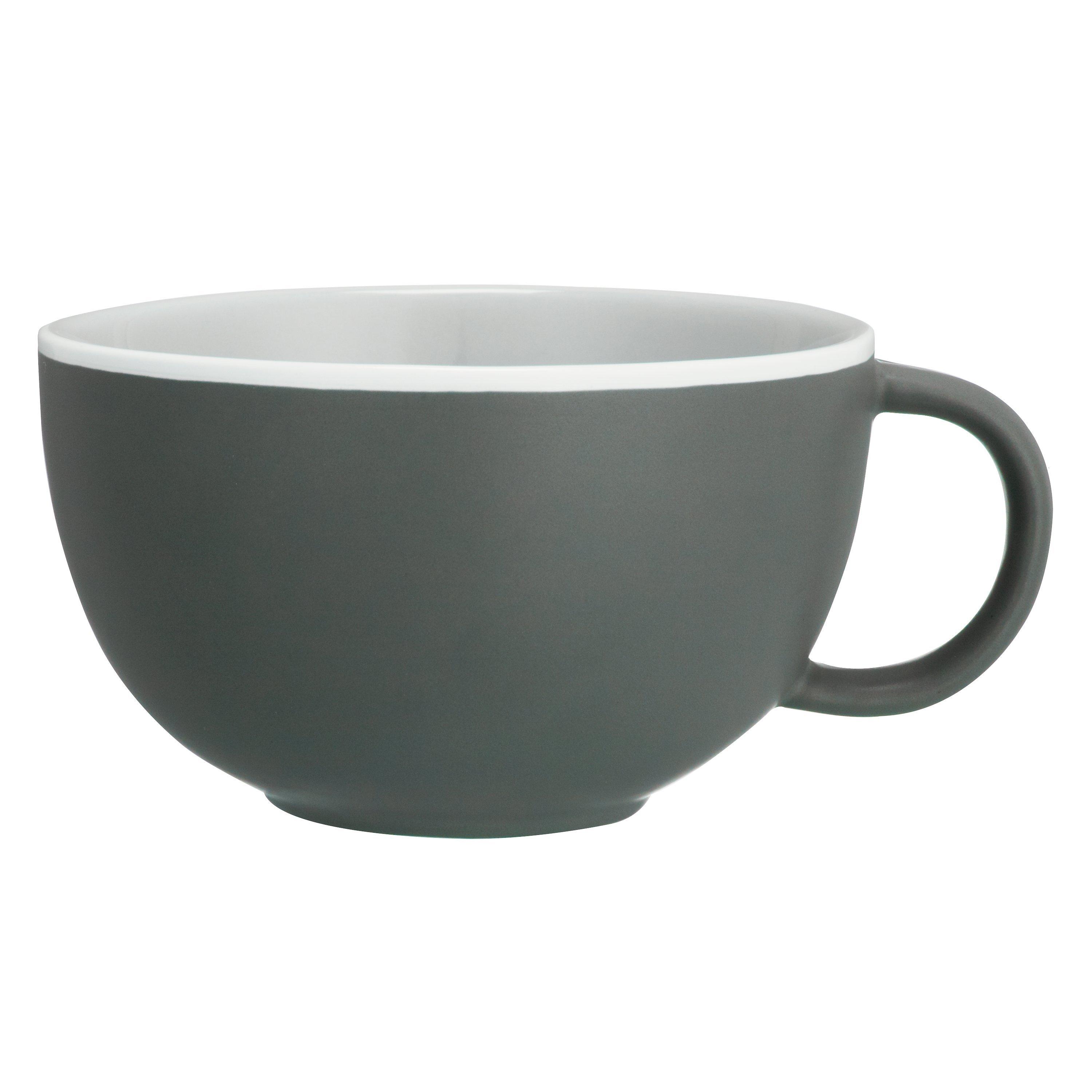 John Lewis & Partners Puritan Cappuccino Cup, Grey