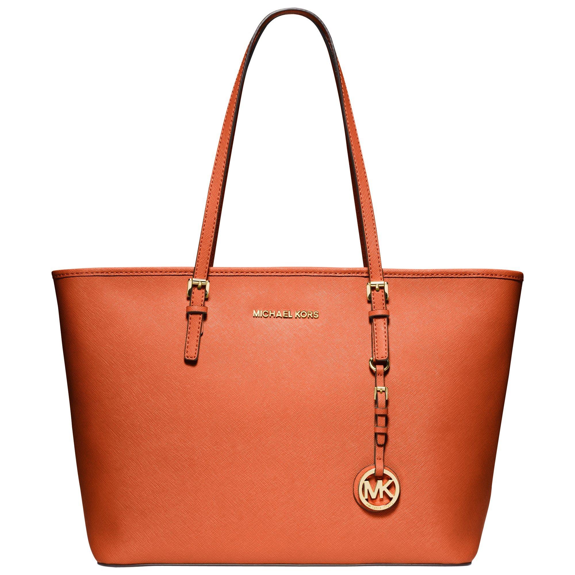 Michael michael kors jet set travel large leather tote online