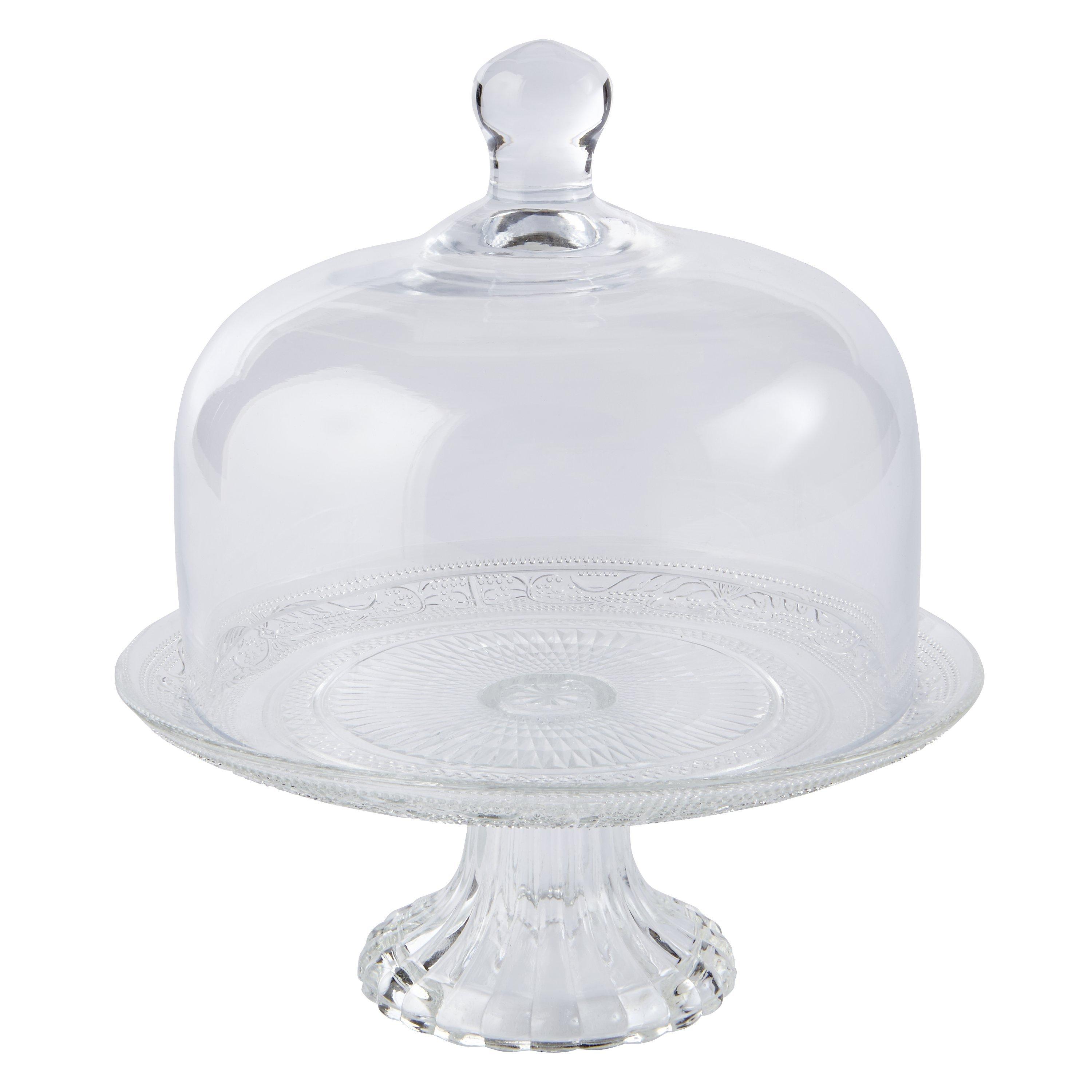Glass Cake Stand with Cloche